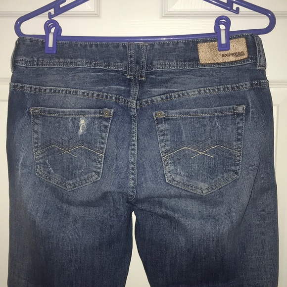 Express boyfriend frayed jeans - Picture 2 of 4